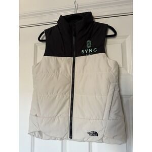 The North Face Everyday Insulated Puffer Vest Womens Small Black White Sync Logo
